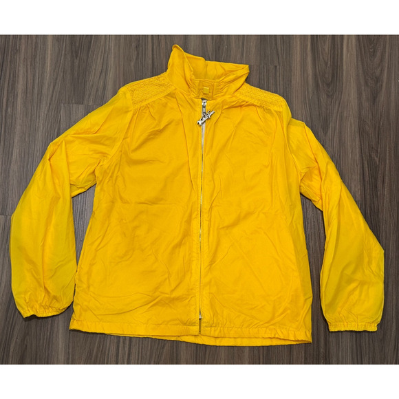 Vintage Weather Tamer Yellow Windbreaker Jacket 80's - Women's Size M - Picture 6 of 10